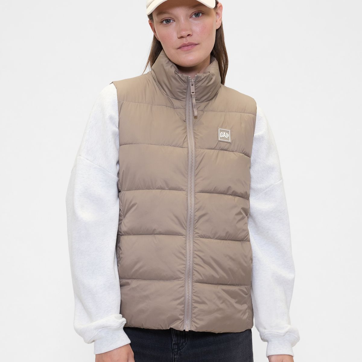 GAP - Chaqueta Mujer Vest Café Gap