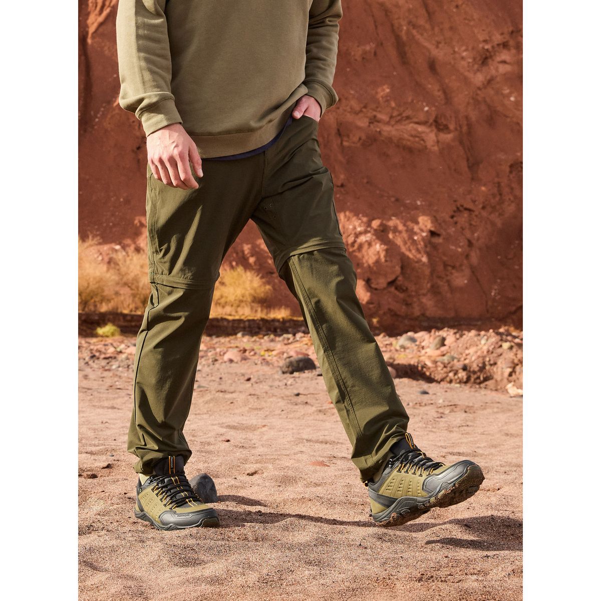 PJACK - Pantalón Hombre Casual Verde Pjack