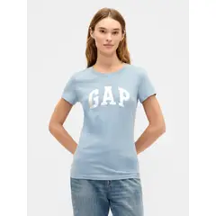 GAP - Polera Mujer Manga Corta Logo Azul