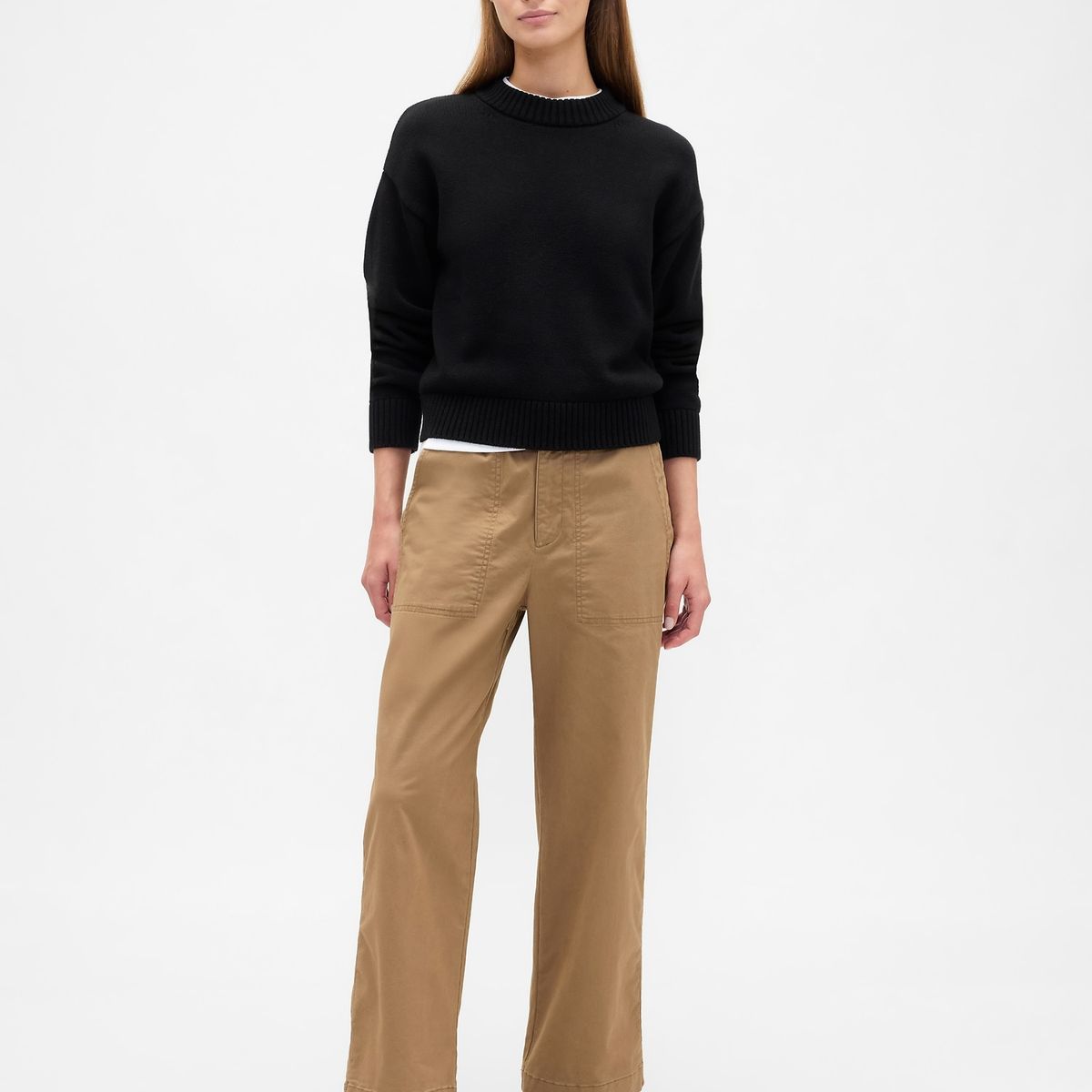 GAP - Pantalón Mujer Pull On Beige Gap