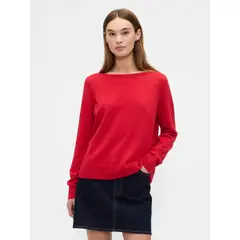 GAP - Sweater Mujer Boatneck Rojo