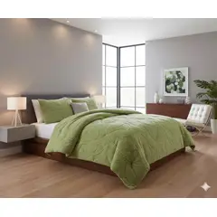 GENERICO - COBERTOR TEXTURIZADO DE INVIERNO DISEÑO DE HOJAS TAMAÑO KING 250cm X 270cm COLOR LISO TF