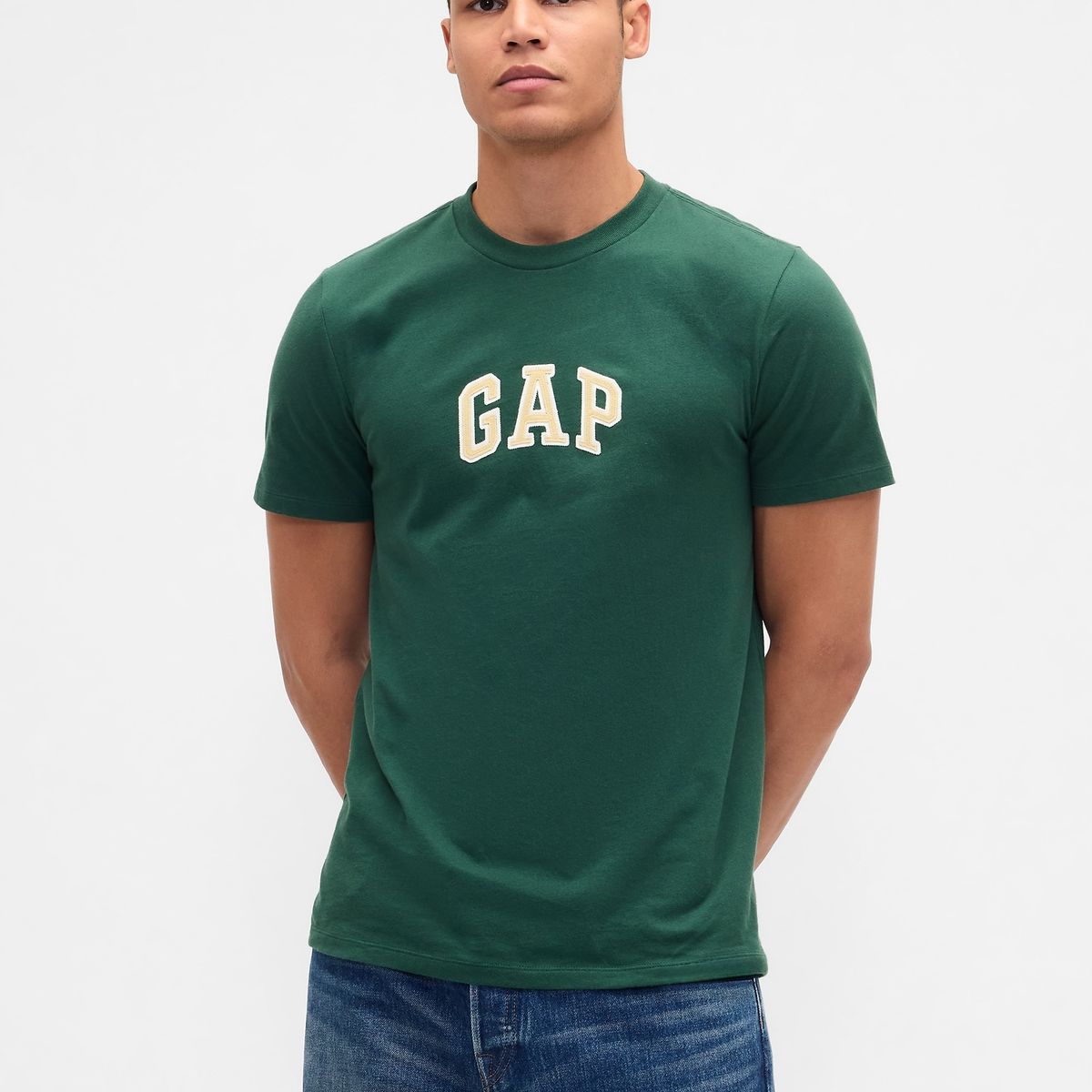 GAP - Polera Hombre Gap Manga Corta Logo Verde