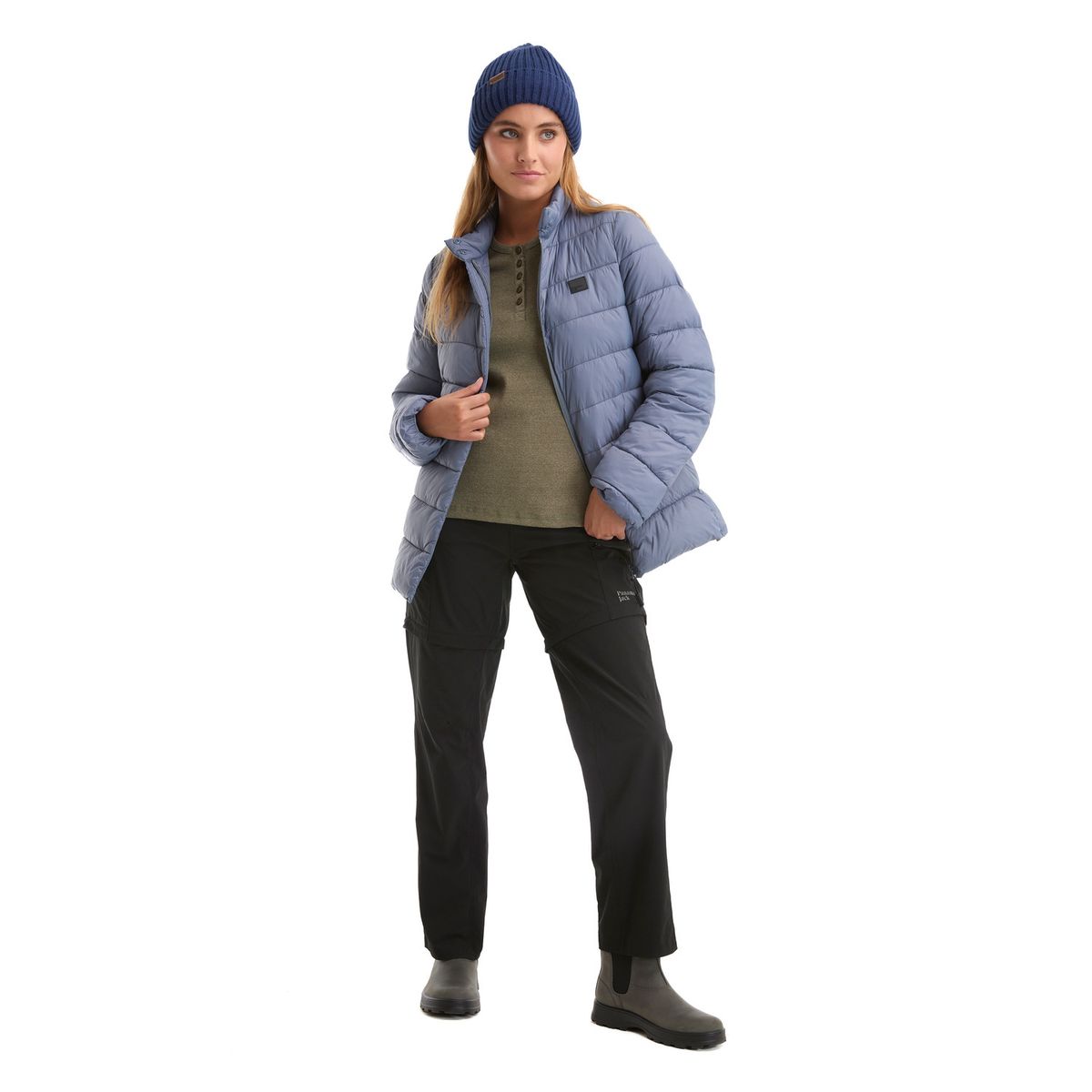 PANAMA JACK - Pantalón Mujer Desmontable Deportivo Negro Panama Jack