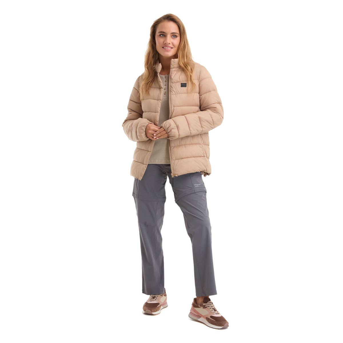 PANAMA JACK - Pantalón Mujer Desmontable Deportivo Gris Panama Jack