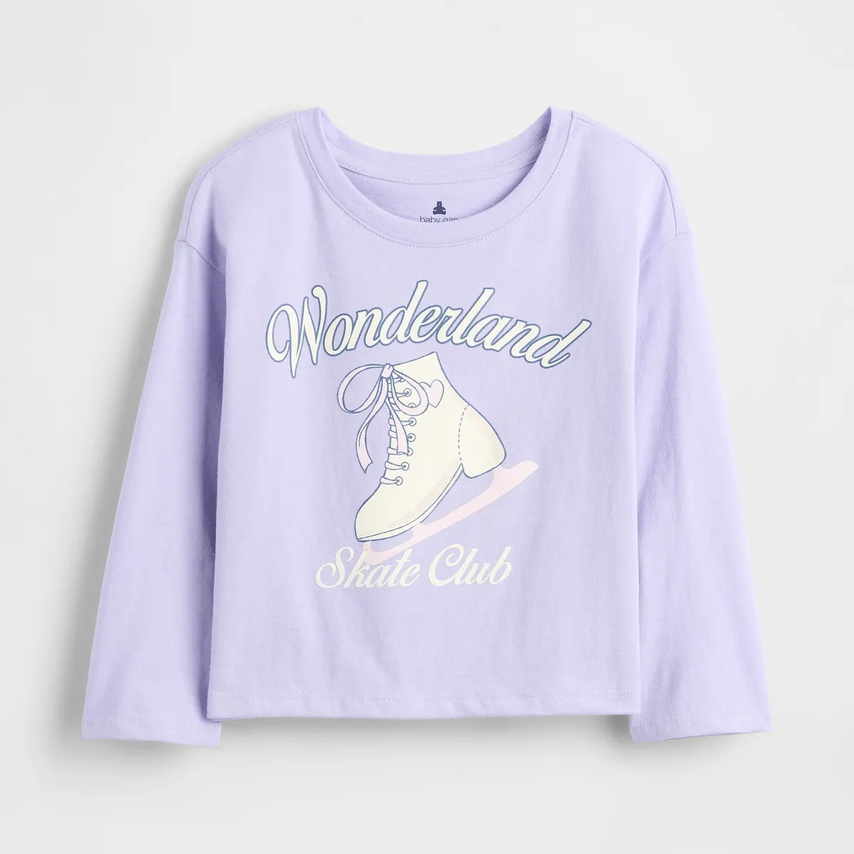 GAP - Polera Toddler Niña Gap Manga Larga Graficas Morado