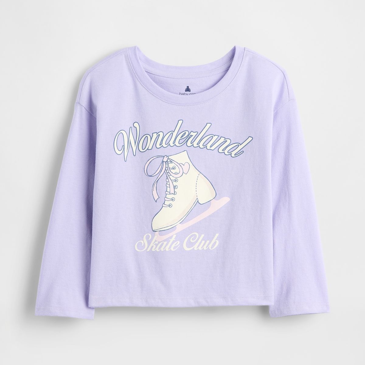 GAP - Polera Toddler Niña Gap Manga Larga Graficas Morado