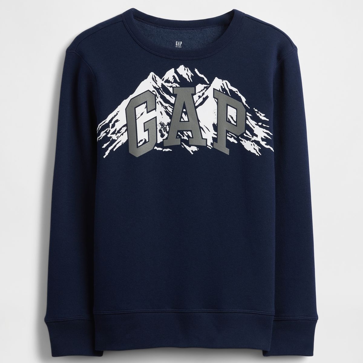 GAP - Polerón Niño Sin Gorro Sin Cierre Logo Crew Azul Gap