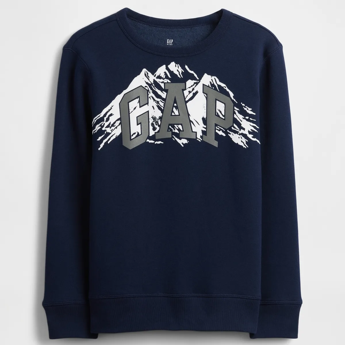 GAP - Polerón Niño Sin Gorro Sin Cierre Logo Crew Azul Gap