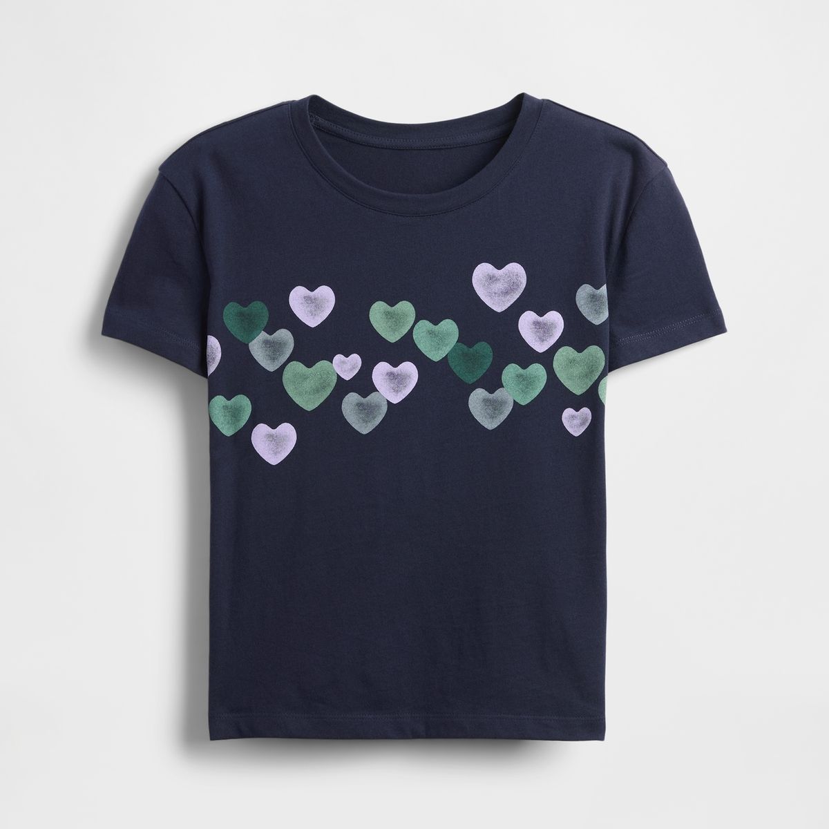 GAP - Polera Niña Gap Manga Corta Graficas Azul