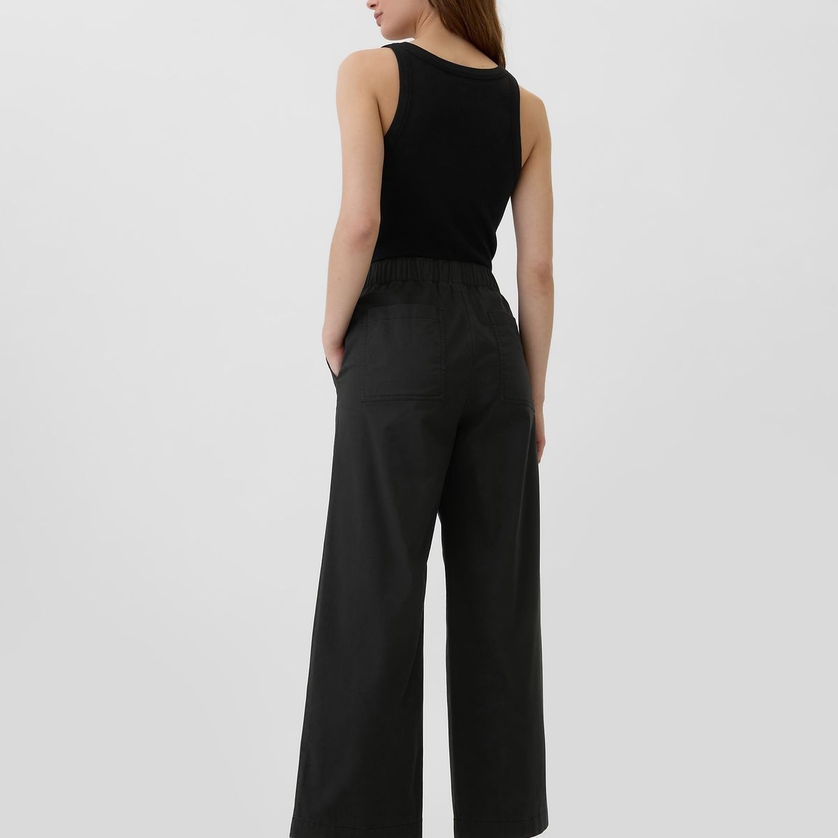 GAP - Pantalón Mujer Pull On Negro Gap