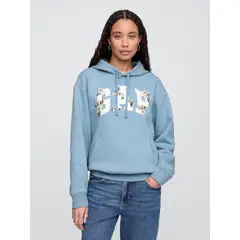 GAP - Polerón Mujer Con Gorro Sin Cierre Logo Azul