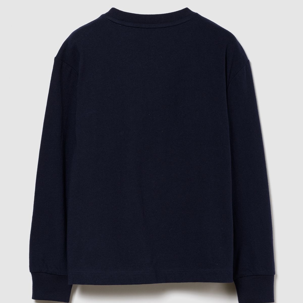 GAP - Polera Niño Logo Manga Larga Azul Gap