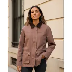 PANAMA JACK - Chaqueta Mujer Canvas Franela