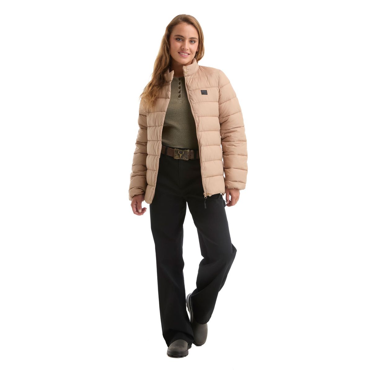 PANAMA JACK - Pantalón Mujer Cargo Canvas Casual Negro Panama Jack