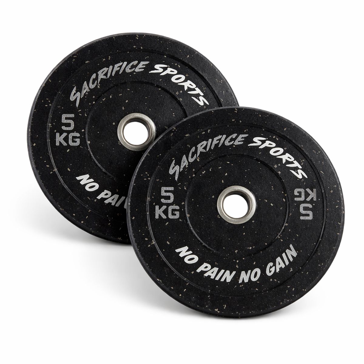 GENERICO - Discos Crumb Bumper Deluxe Sacrifice Sports Par de 5 Kg