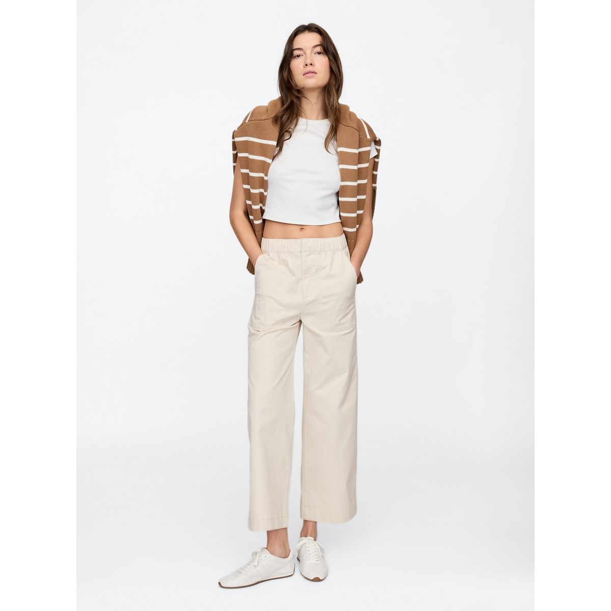 GAP - Pantalón Mujer Gap Pull On Beige