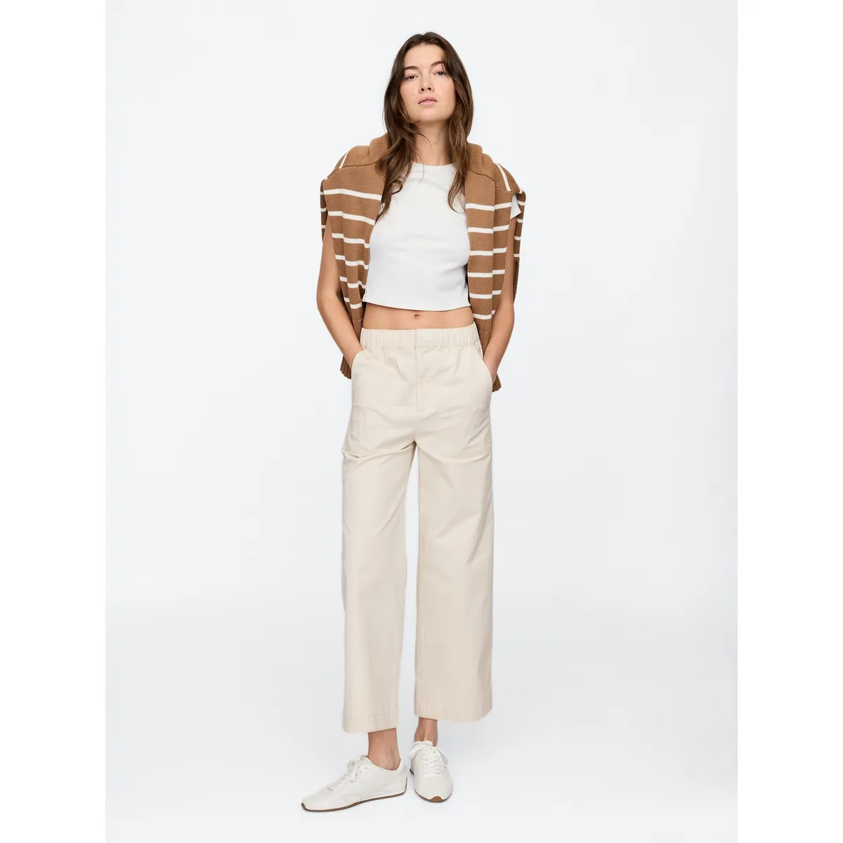 GAP - Pantalón Mujer Gap Pull On Beige