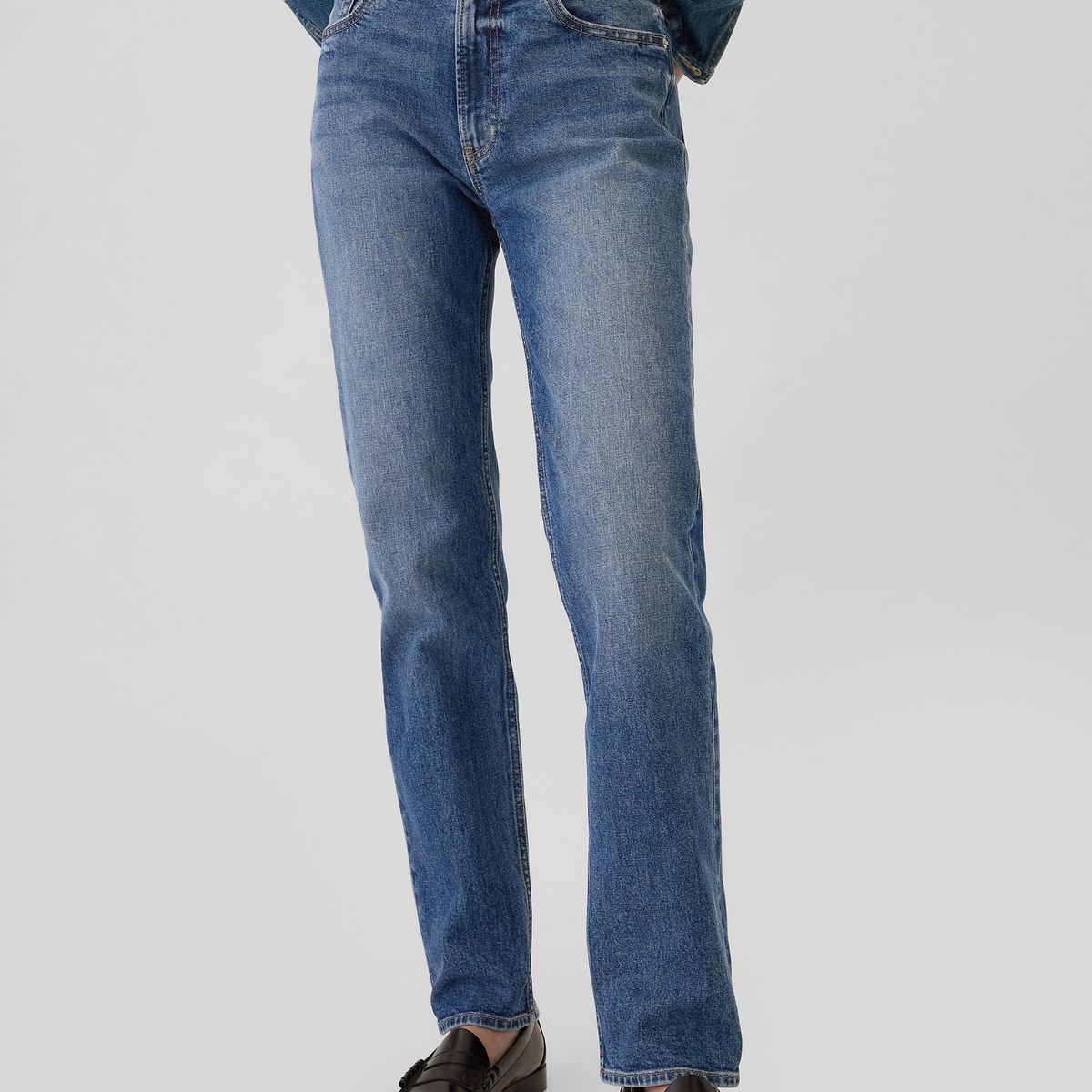 GAP - Jeans Mujer Straight Azul Gap
