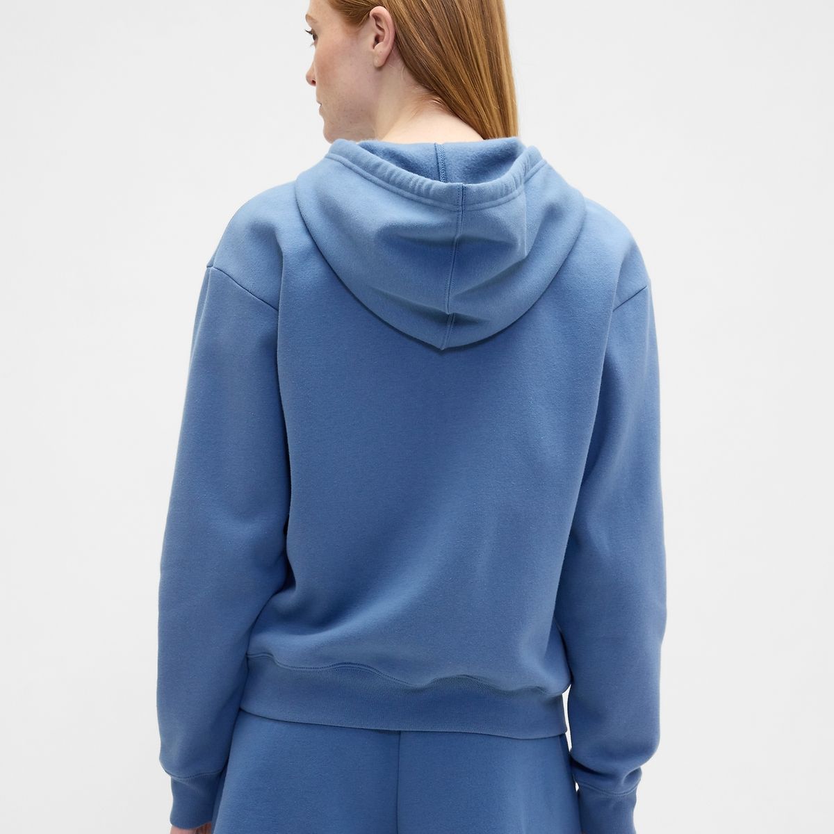 GAP - Polerón Mujer Con Gorro Con Cierre Logo Azul Gap
