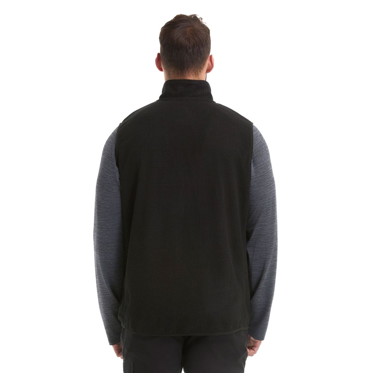 PANAMA JACK - Polerón Hombre Sin Mangas Polar Wafle Negro Panama Jack