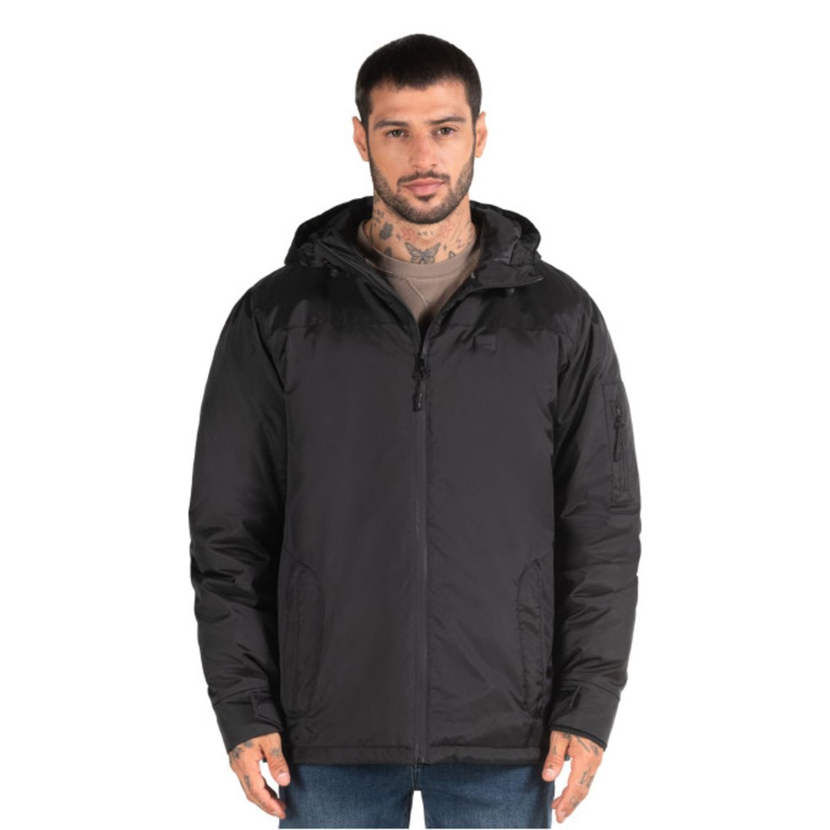PANAMA JACK - Parka Hombre Impermeable Outdoor Negro Panama Jack