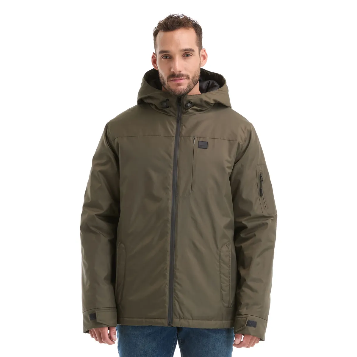 PANAMA JACK - Parka Hombre Impermeable Outdoor Verde Panama Jack