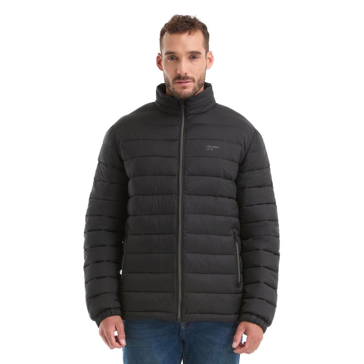 PANAMA JACK - Parka Hombre Acolchada Liviana Negro Panama Jack