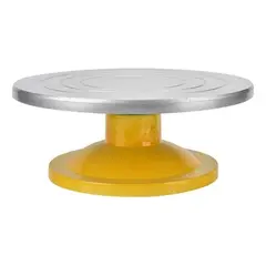 PASTELERIUSCL - Base Giratoria Tortas Plato Giratorio Base Aluminio Dorada 32cm 26012