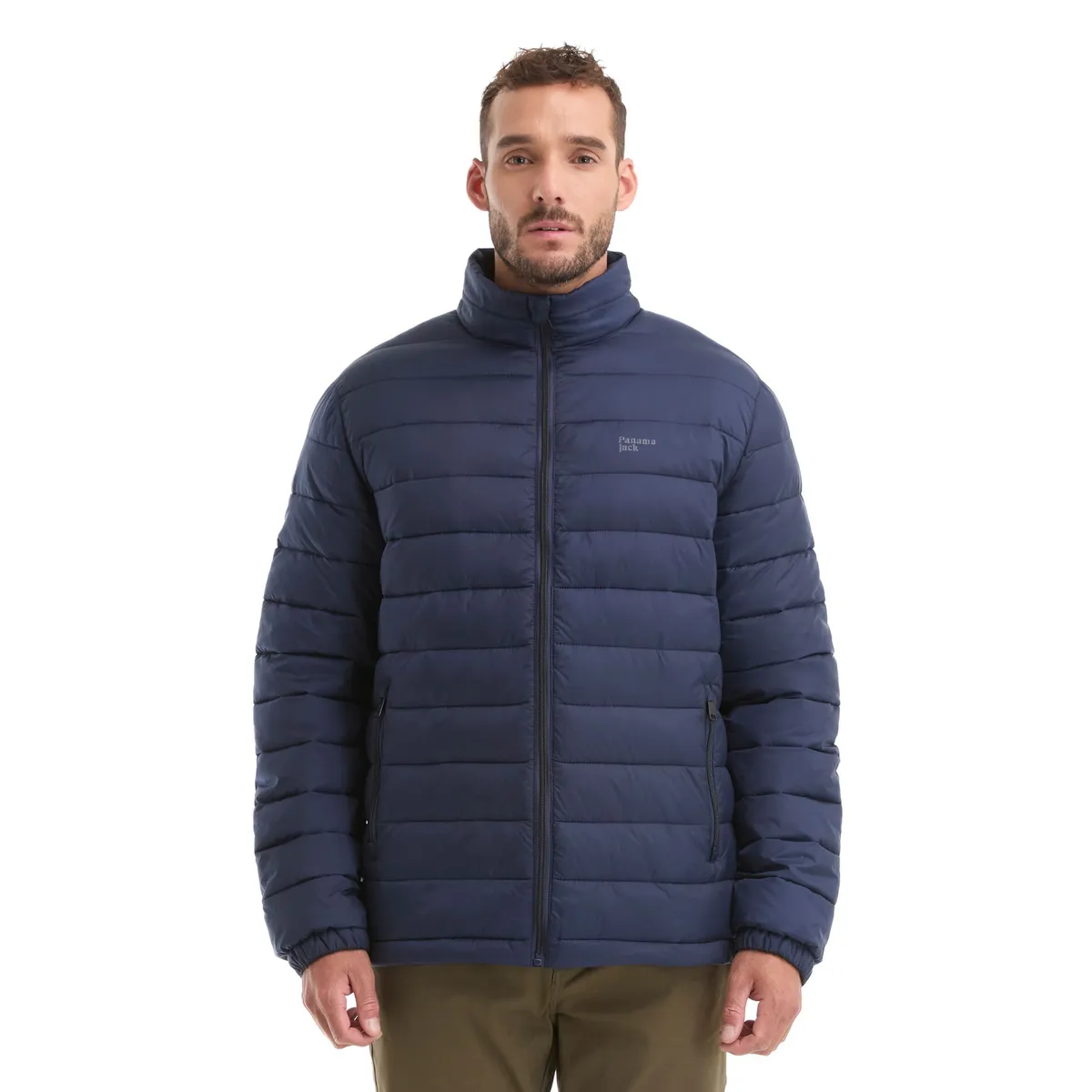 PANAMA JACK - Parka Hombre Acolchada Liviana Azul Panama Jack