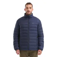 PANAMA JACK - Parka Hombre Acolchada Liviana Azul