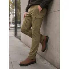 PANAMA JACK - Pantalón Hombre Cargo Casual Verde