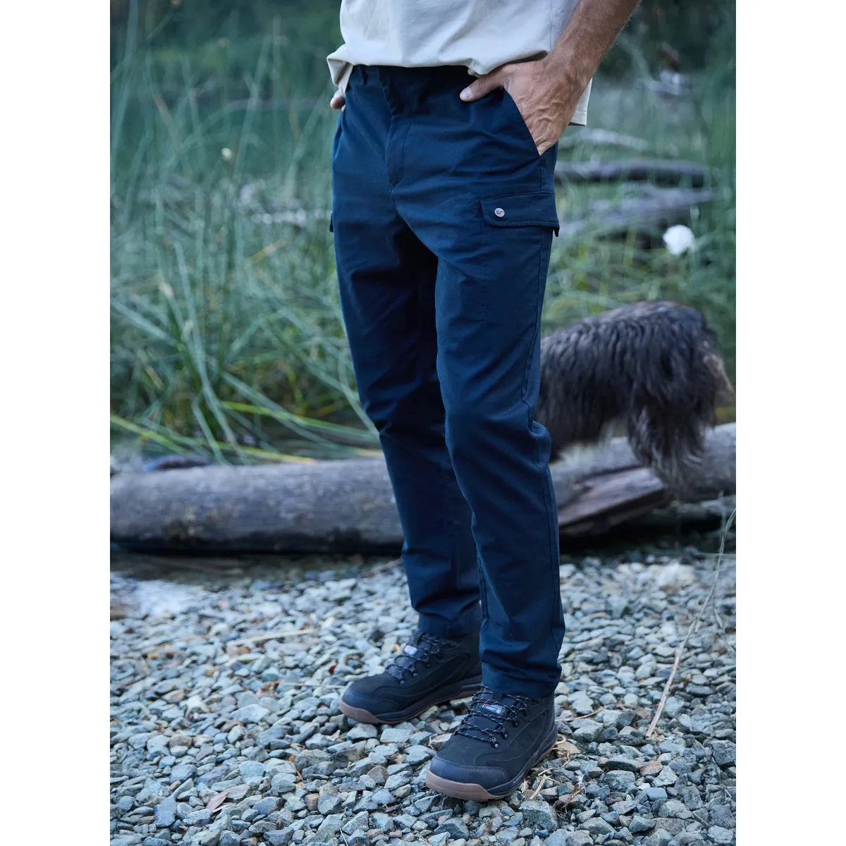 PANAMA JACK - Pantalón Hombre Cargo Casual Azul oscuro Panama Jack