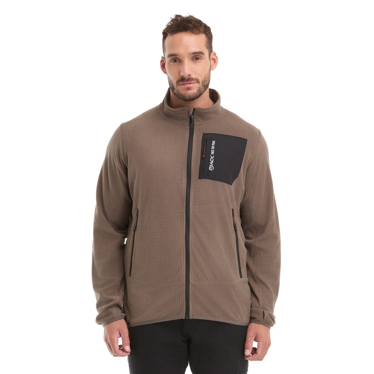 PANAMA JACK - Polerón Polar Hombre Deportivo Marrón claro Panama Jack