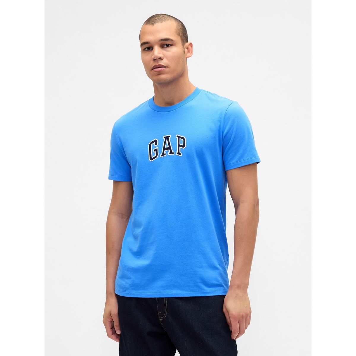 GAP - Polera Hombre Manga Corta Logo Azul Gap
