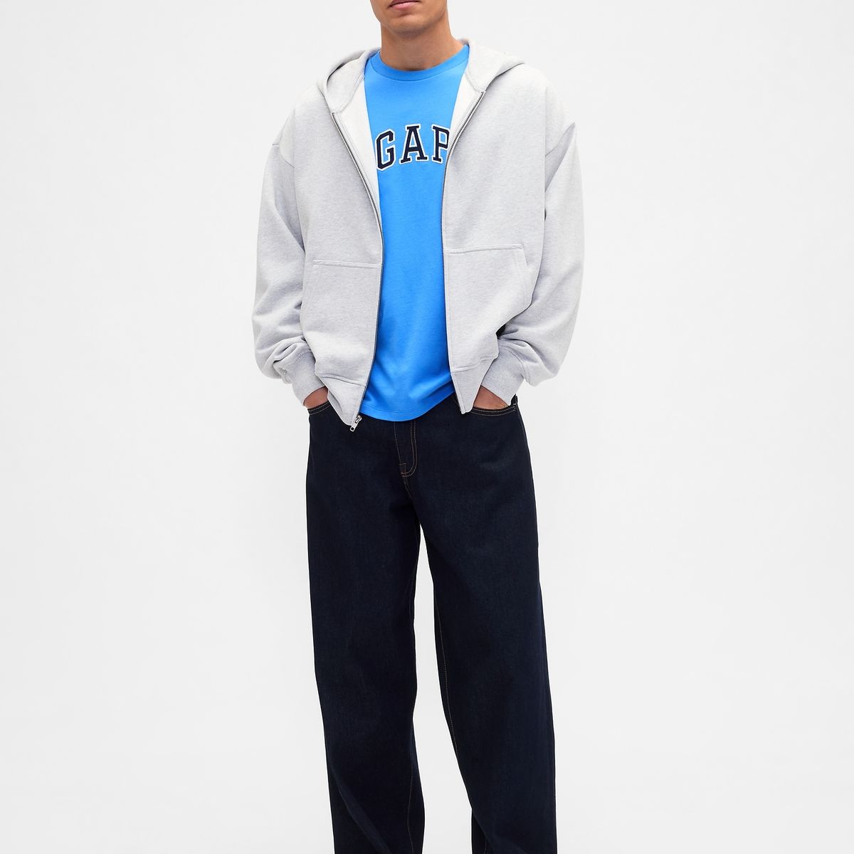 GAP - Polera Hombre Manga Corta Logo Azul Gap