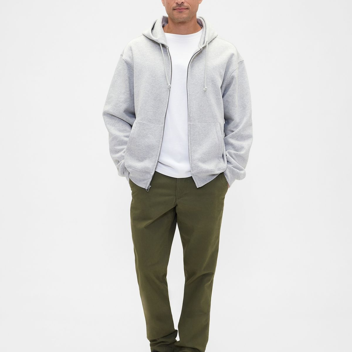 GAP - Pantalón Hombre Gap Slim Verde
