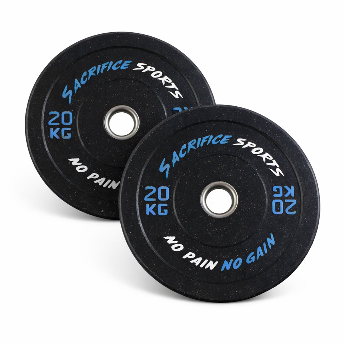GENERICO - Discos Crumb Bumper Deluxe Sacrifice Sports Par de 20 Kg