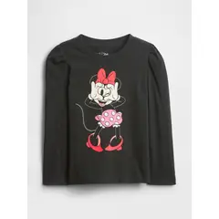 GAP - Polera Toddler Niña Manga Larga Negro