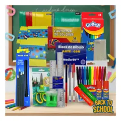 EKOL TACTICA MILITAR - Pack 75 Útiles Escolares Lista Escolar Combo Básico Escuela