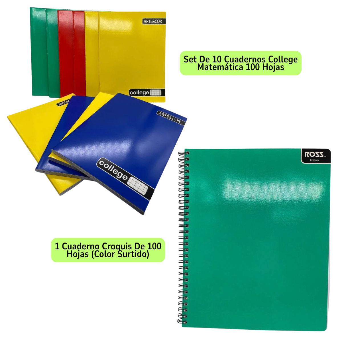 EKOL TACTICA MILITAR - Pack 75 Útiles Escolares Lista Escolar Combo Básico Escuela