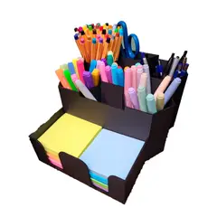 GENERICO - Organizador de escritorio - Portalápices y notas adhesivas