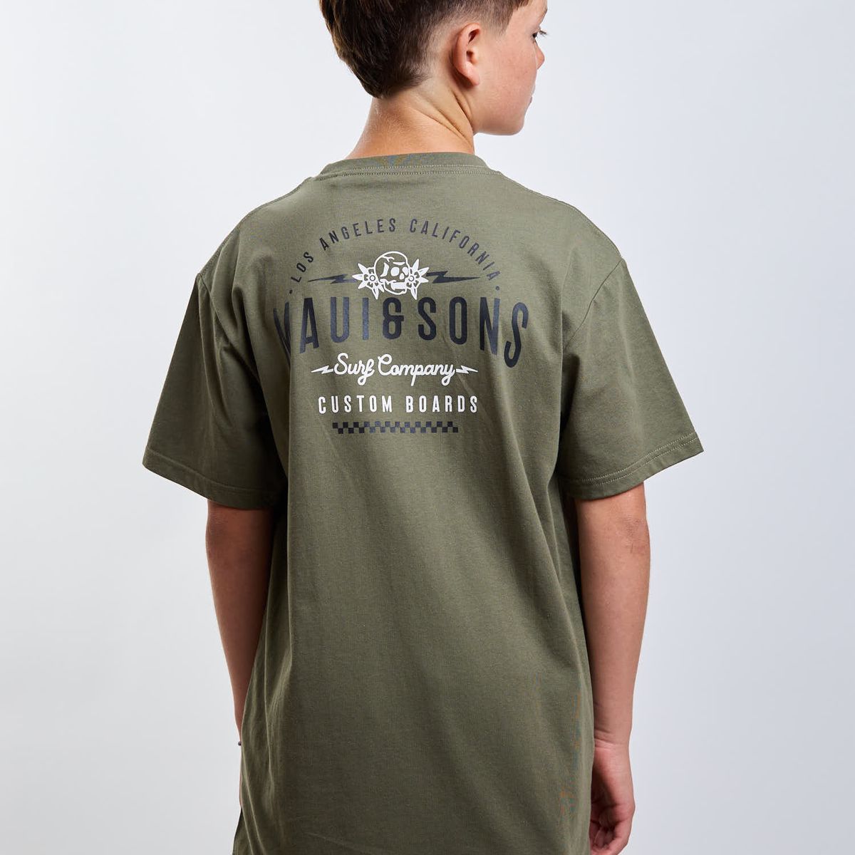 MAUI AND SONS - Polera MC Los Angeles Verde Infantil Maui And Sons