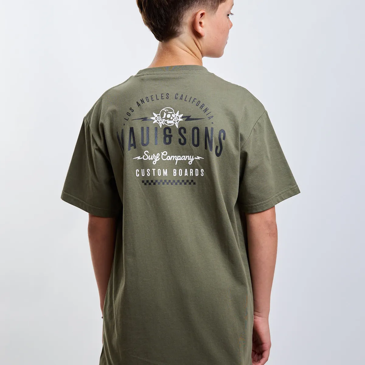 MAUI AND SONS - Polera MC Los Angeles Verde Infantil Maui And Sons