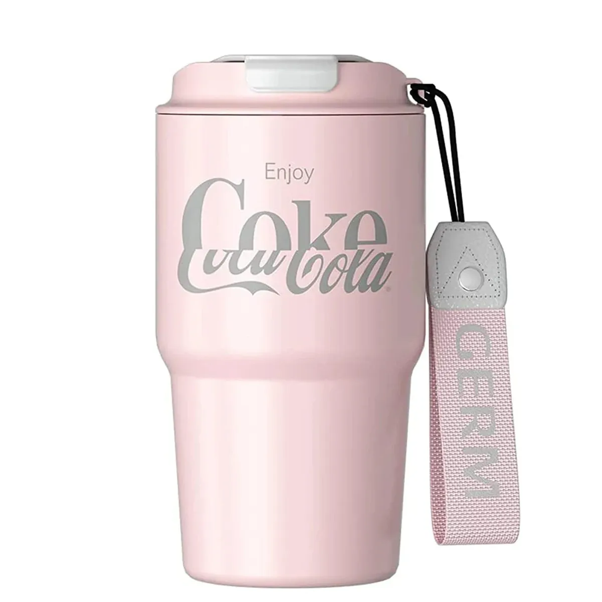COCA COLA - COCA COLA Germ Termo Taza de Café Frío O Caliente Vaso Térmico, 590 ML Rosa