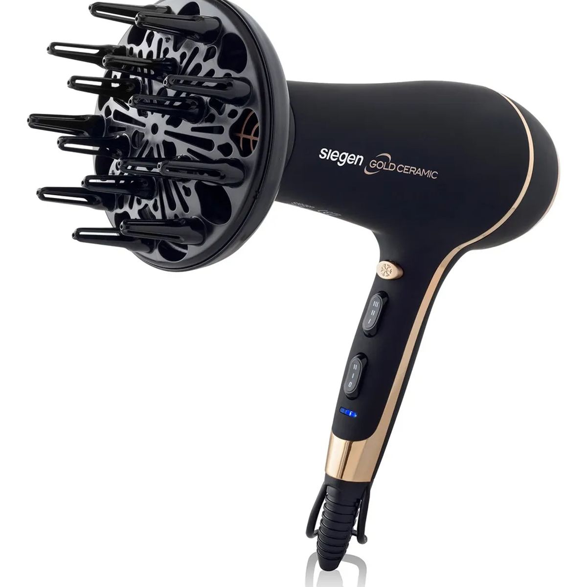 SIEGEN - Secador de Pelo Siegen  – Iónico, 3 Temperaturas, 2 Velocidades, Aire Frío