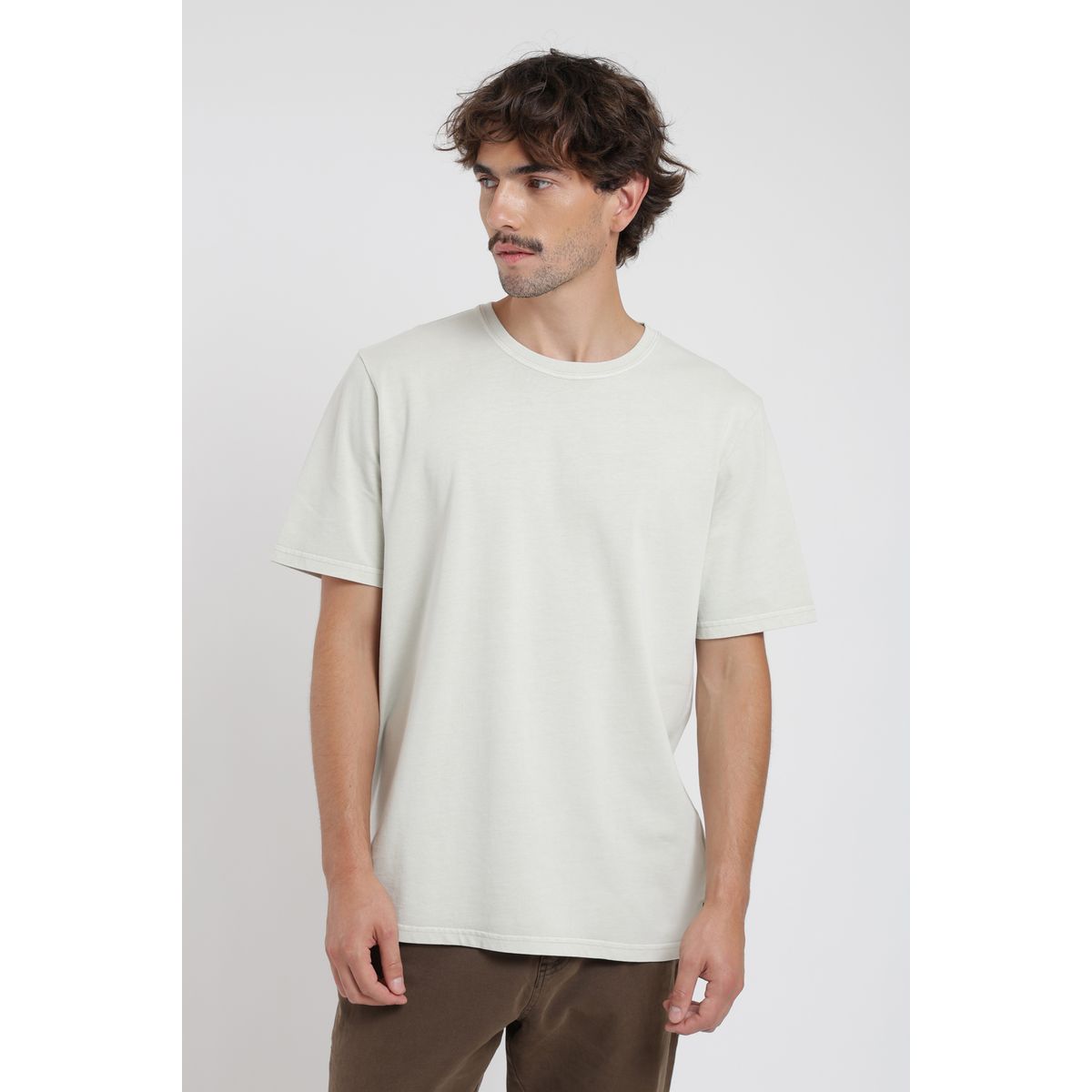 FROENS - Polera hombre manga corta Plain Heavyweight beige Froens