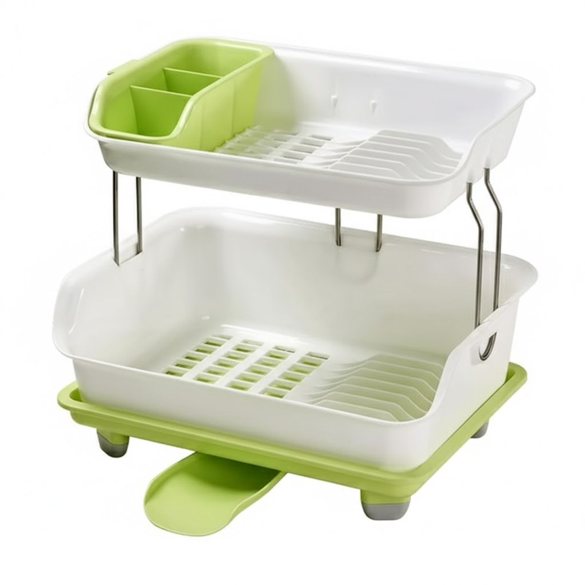 GENERICO - Escurridor De Platos Dos Niveles Plastico Colores
