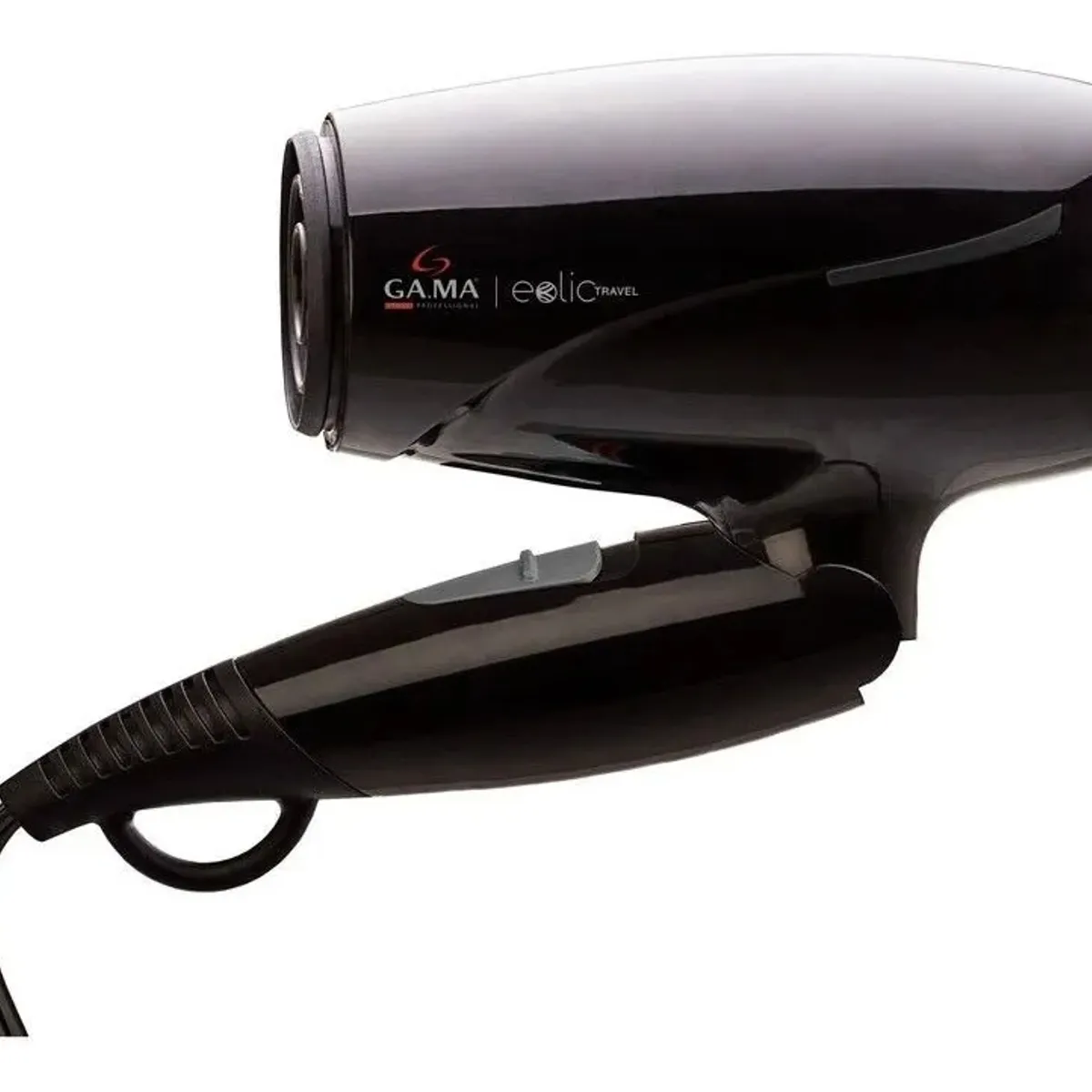GAMA - Secador Gama Eolic Travel Ion Turmalina Plegable Compacto Color Negro