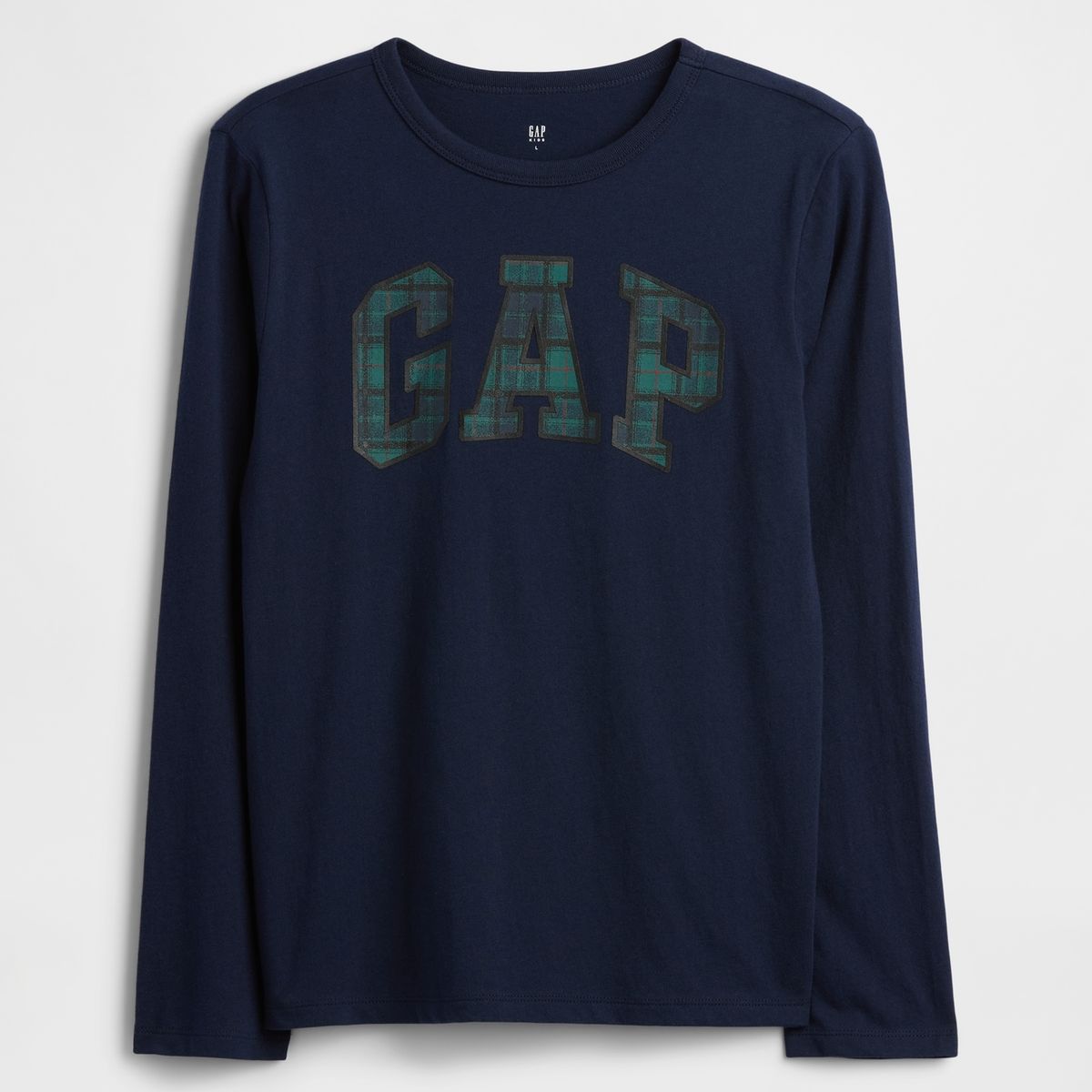 GAP - Polera Niño Gap Manga Larga Clásico Logo Azul
